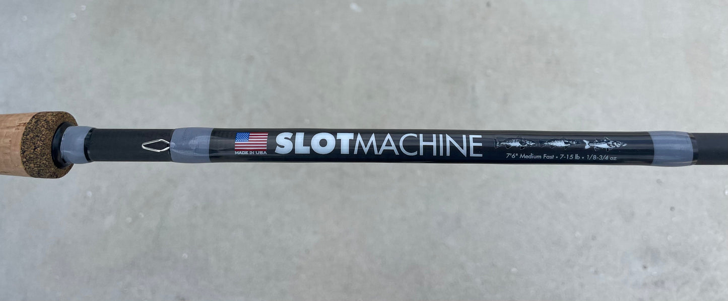 Slot Machine Rod and Reel Combo (With Optional Free Braid)