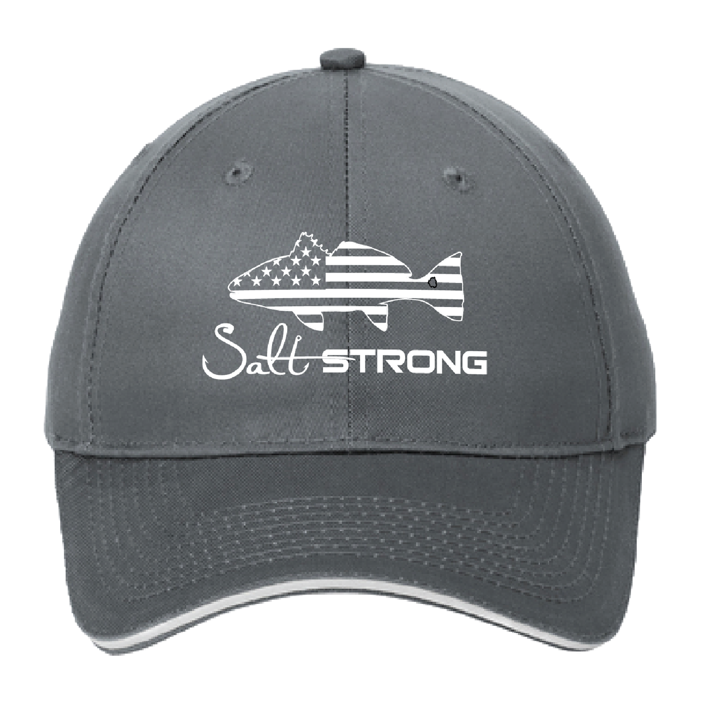 Salt Strong Redfish Logo Low Crown Hat