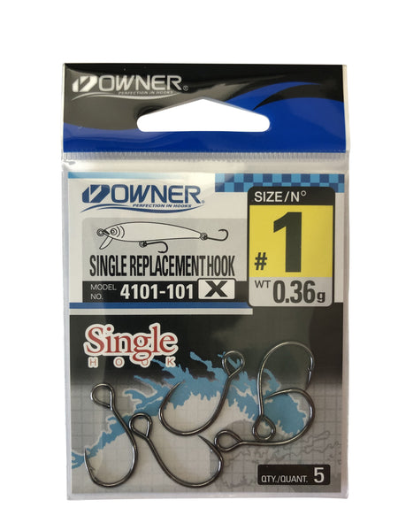 Owner Single Replacement Hook 1x 1/0