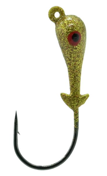 Mission Fishin Double Barbed 1/8oz 2/0 Red Jig Heads