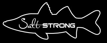 Salt Strong Fish Outline Decals