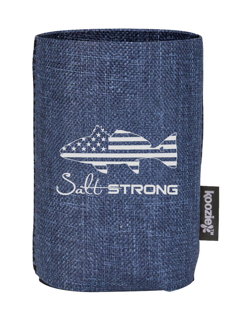 Salt Strong Redfish Logo Koozie
