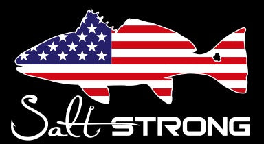 Salt Strong American Flag Fish Decals