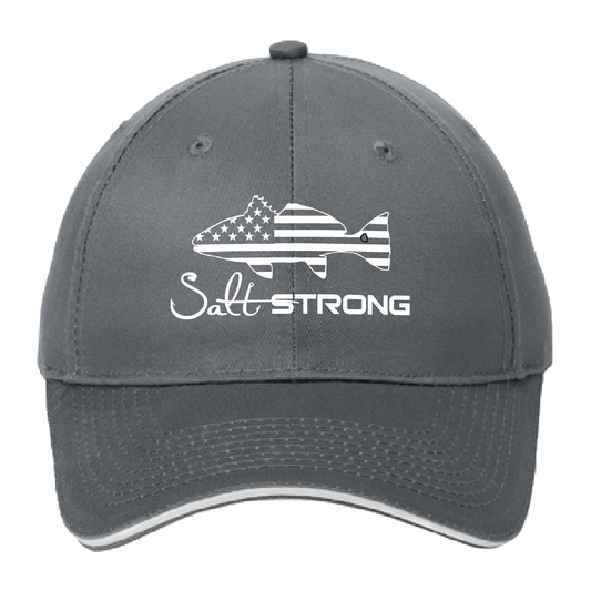 Salt Strong Redfish Logo Low Crown Hat