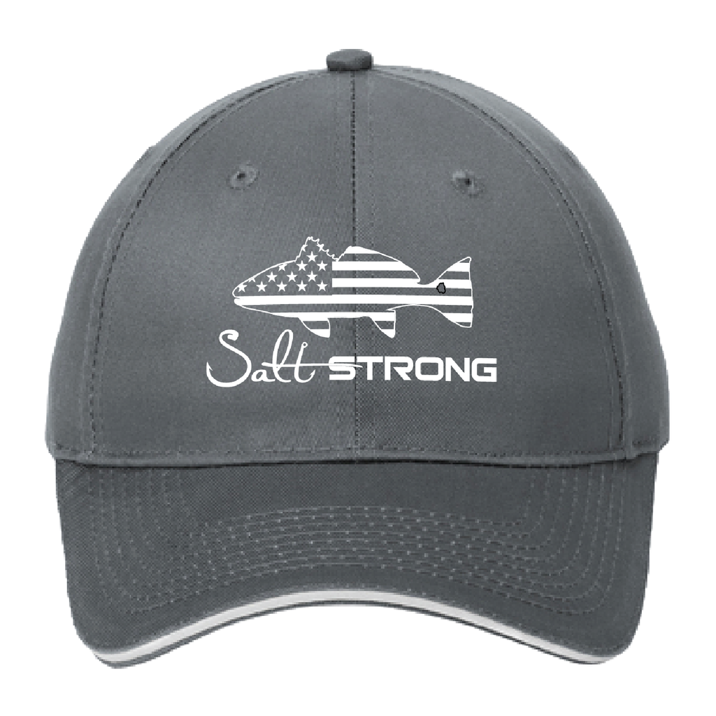 Salt Strong Redfish Logo Low Crown Hat