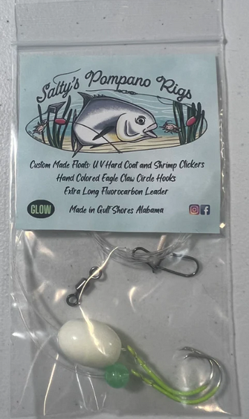 Salty Pompano Double Drop Rigs