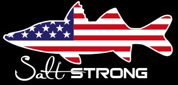 Salt Strong American Flag Fish Decals