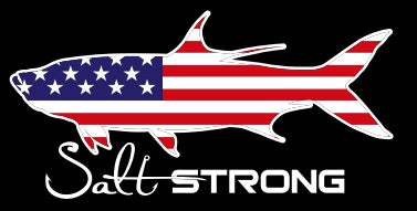 Salt Strong American Flag Fish Decals