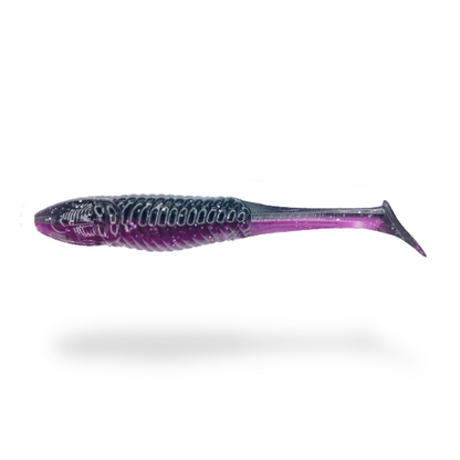 black fishing lure The 2.0 (The Original Slam Shady) Purple Black Regular Pack (7 Lures)
