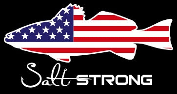 Salt Strong American Flag Fish Decals