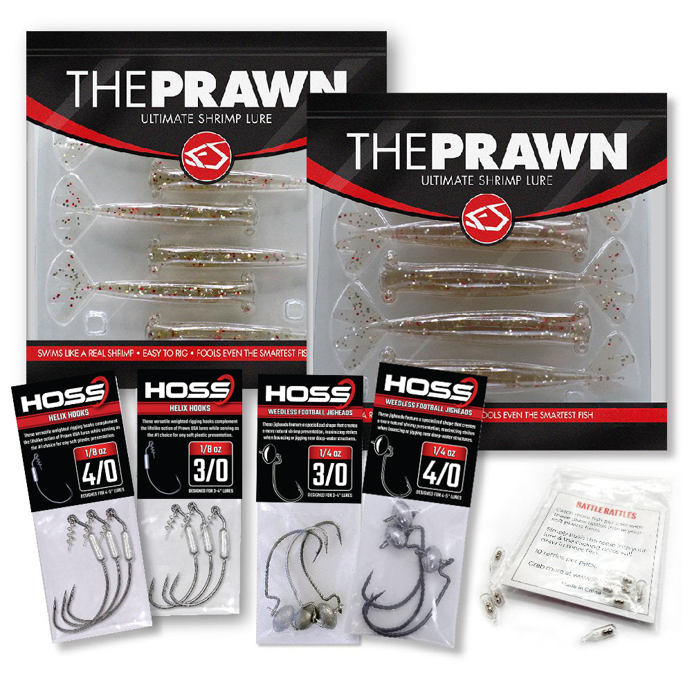 Ultimate Shrimp Lure Bundle [Prawns with Weedless Rigging]