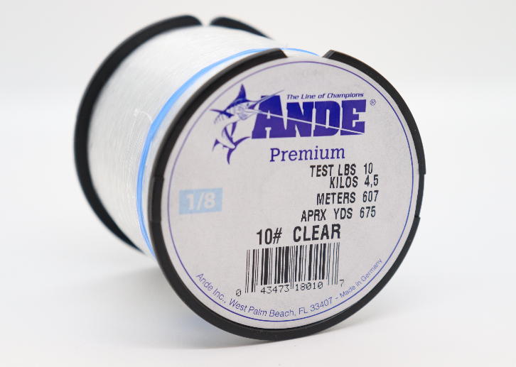Ande Premium Monofilament Line - Clear - 1/8 lb. Spool - 20 lb.
