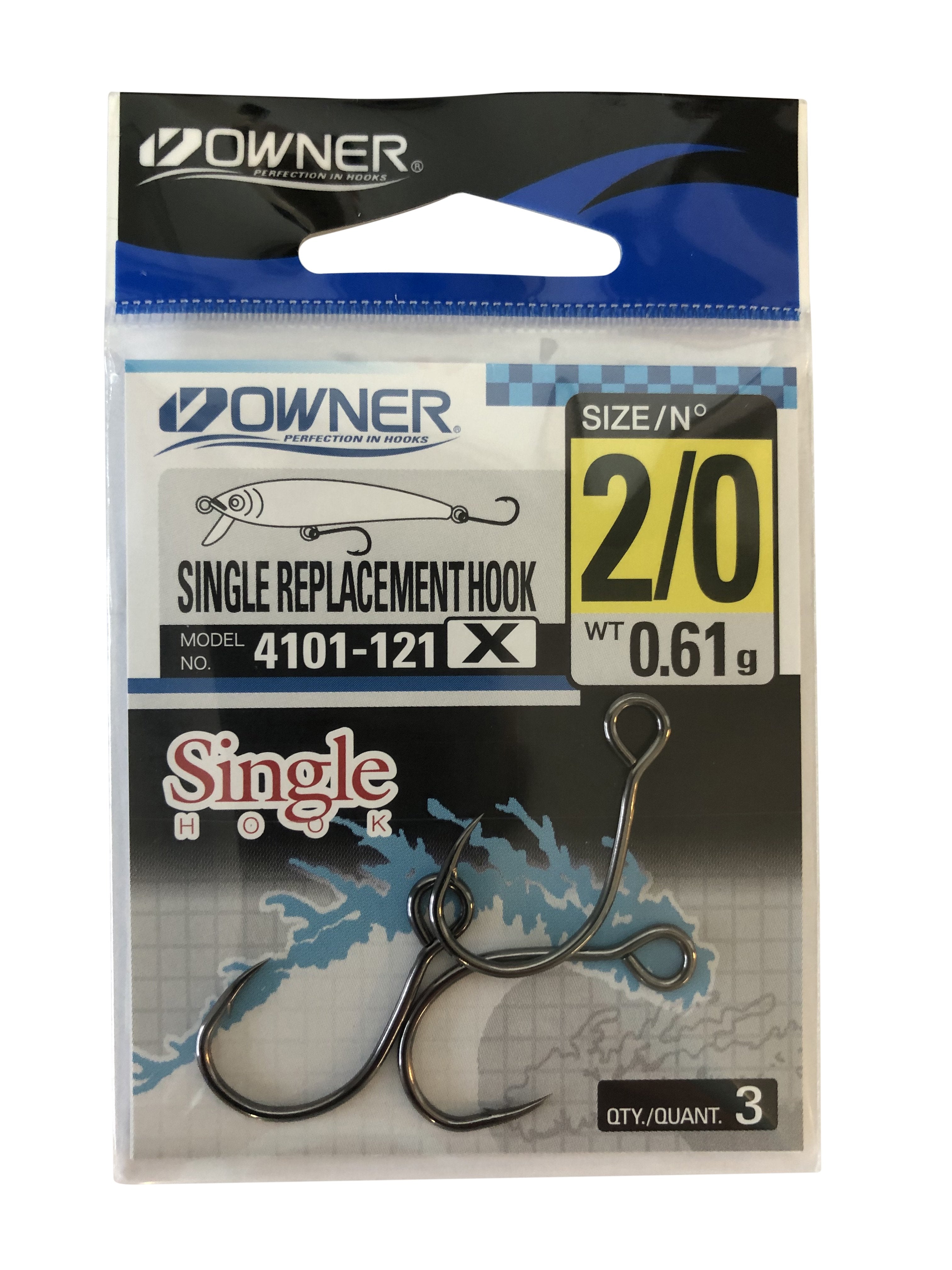 Inline Single Fishing Hooks Replacement: Size 3/0 2/0 1/0 1# 2# 4# 6# 8# in  Line Large Eye Single Hook 50pcs/Box