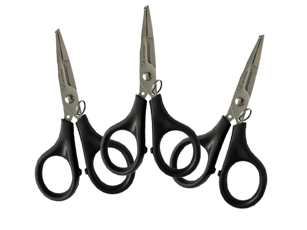 3 Pack Bundle Braid Cutting "Split Ring" Scissors