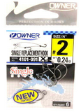 Owner 4101 Single Replacement Super Needle Point Hook, Black Chrome