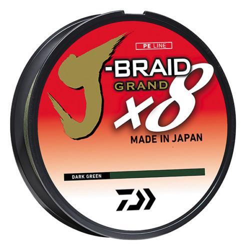 Daiwa J-Braid Grand X8, Dark Green / 30lb. 300yd.