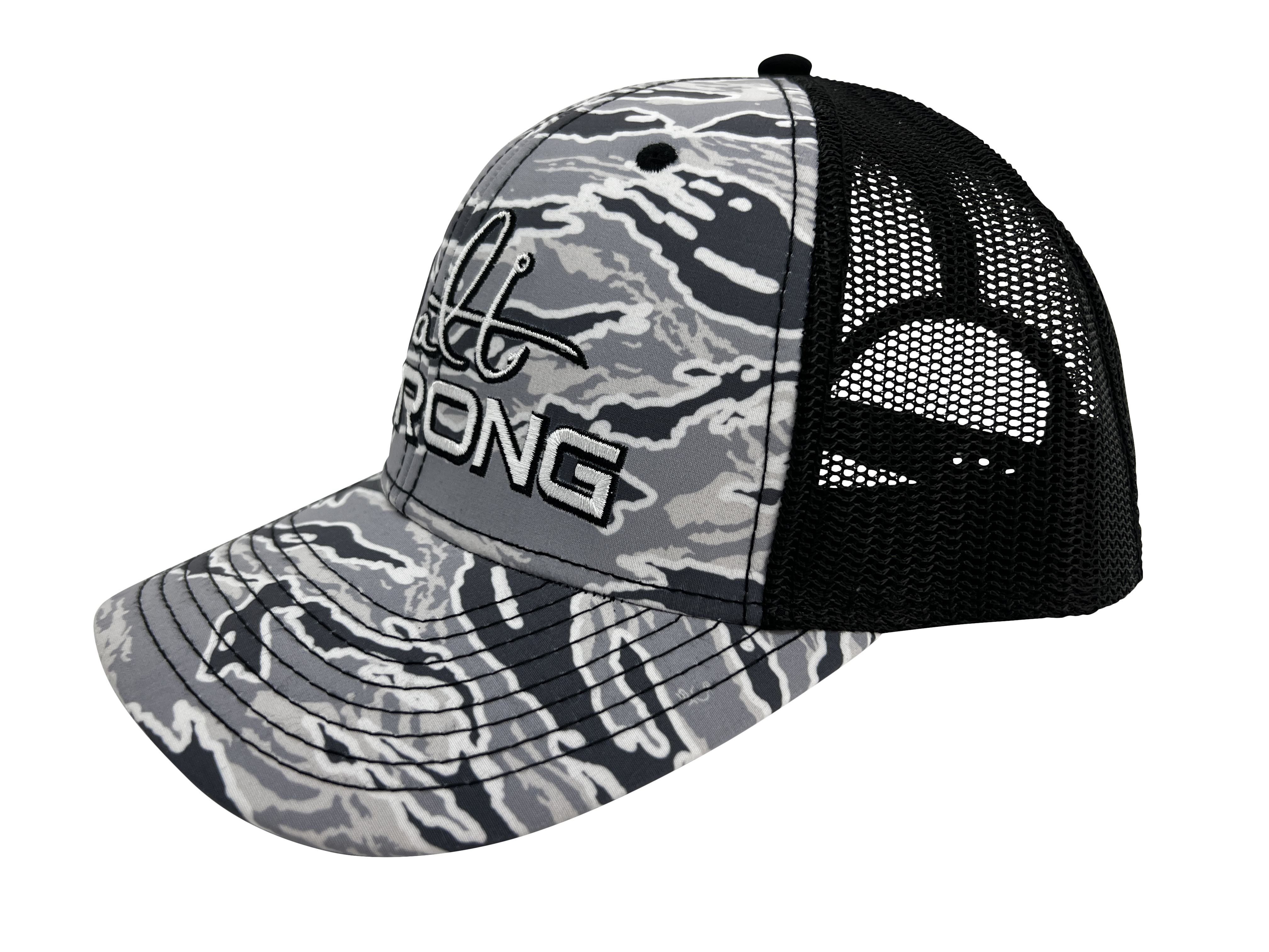 Black and online grey camo hat