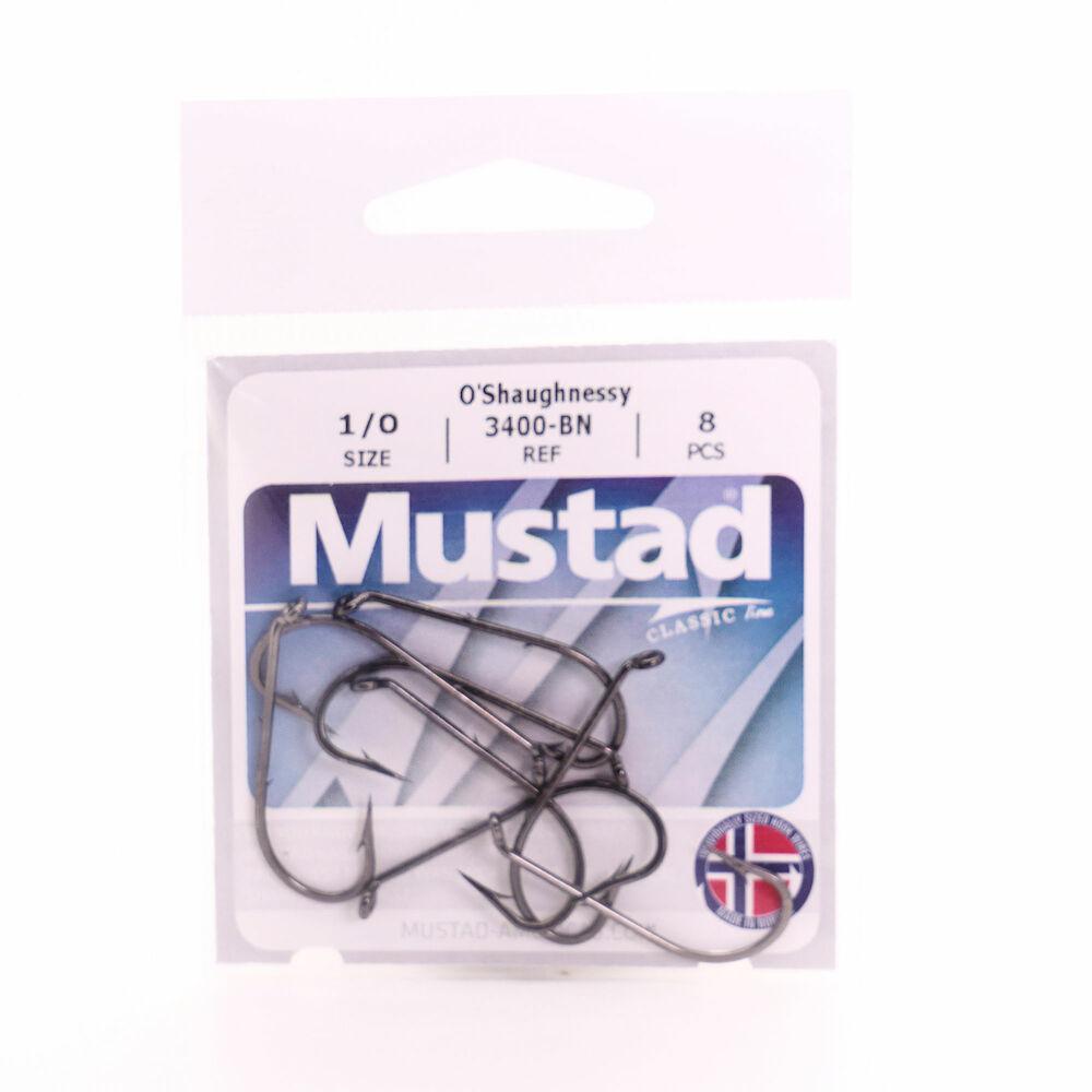Mustad Ganci O'Shaug Forged Ring – Acciaio Inox Misura 4/0 – 8 Pezzi Per Confezione #34007