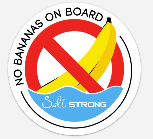 Salt Strong No Bananas Decal