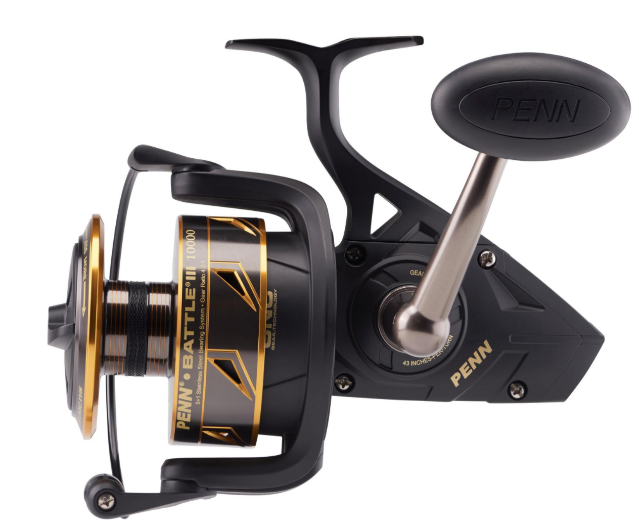 NEW Penn BATTLE III 10000 Spin Fishing Reel + Warranty 2020 Model
