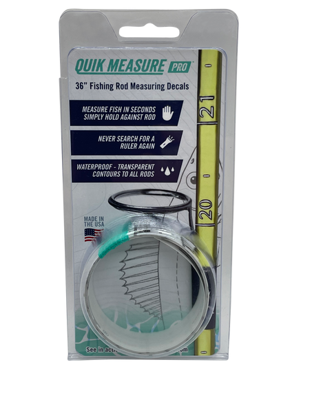 Quik Measure Pro - 36" Fishing Rod Measuring Decals